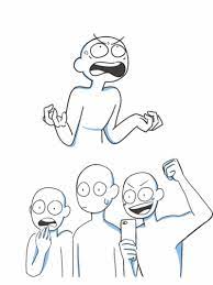 Draw Your Squad Tumblr Drawing Meme Drawing Base Funny Drawings