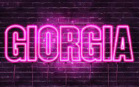 Follow immyownaesthetic x follow friendsdolie pippi soul. Scarica Sfondi Giorgia 4k Sfondi Con Nomi Nomi Femminili Nome Giorgia Luci Al Neon Viola Buon Compleanno Giorgia Nomi Femminili Italiani Popolari Foto Con Nome Giorgia Per Desktop Libero Immagini Sfondo Del