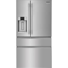 The warmer, moister air of the refrigerator does not blend with the drier, colder air of the freezer. Frigidaire Professional 21 8 Cu Ft Counter Depth French Door Refrigerator Trail Appliances