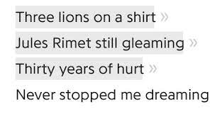 Danny Sullivan On Twitter My English Wife Keeps Playing Three Lions On Endless Repeat And The Lyrics Perfectly Describe How The English Go Into Each Worldcup Three Lions On A Shirt