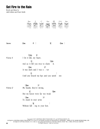 Maybe you would like to learn more about one of these? Set Fire To The Rain Sheet Music Adele Guitar Chords Lyrics
