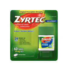 Zyrtec 24 Hour Allergy Relief Tablets Cetirizine Hcl 60ct Allergy Tablets Allergy Relief Allergies