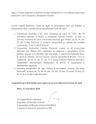Potrivit autorilor, competenţa plenului curţii supreme de justiţie se referă la adoptarea hotărârilor explicative în chestiunile privind aplicarea prevederilor legale în practica judiciară. Dorin ChirtoacÄƒ Cec Si Curtea De Apel Au Luat Partea Lui Facebook