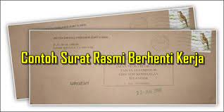 Bagi jabatan rasmi kerajaan pula, lazimnya alamat tersebut diletakkan di kepala surat yang dipanggil sebagai letter head. Contoh Surat Rasmi Berhenti Kerja Mudah