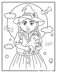 15 Free Witch Coloring Pages | Halloween Printables for Kids