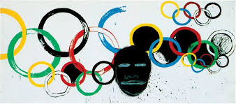 The rings will push the television coverage of the olympics by nbc. Jean Michel Basquiat And Andy Warhol Olympic Rings Davies Street London June 19 August 11 2012 Gagosian