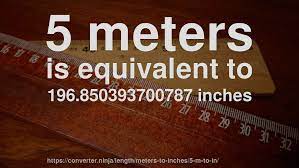 Use the above calculator to calculate length. 5 M To In How Long Is 5 Meters In Inches Convert