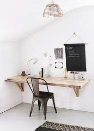 5 exciting diy wall mounted desk projects deserve your attention: Diy Live Edge Wood Desk The Merrythought