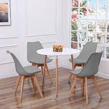 You make an investment in american made quality when you purchase from amishoutletstore.com. Dorafair Furniture Set Round Dining Table And 4 Scandinavian Chairs For Kitchen Dining Room Or Office Amazon De Home Kitchen