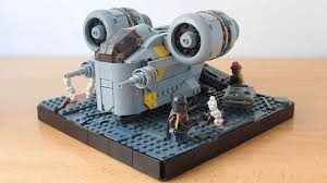 The Razorcrest Chibi Style Instructions The Brothers Brick Lego Mandalorian Lego Spaceship Lego