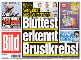 Das blatt will von heute an korrekturen in einer gesonderten spalte veröffentlichen. Bild Kai Diekmann Und Der Wunder Krebstest Bildblog