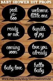 Simple Chalkboard Photo Booth Props For Baby Shower This Is A Diy Print Baby Shower Photo Props Baby Shower Photo Booth Props Baby Shower Photo Booth Backdrop