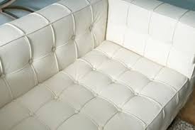 When you have patio furniture that sits outside day in and day out, it's easy for it to get grimy and look less. How To Preserve A Vinyl Couch Hunker White Leather Couch Leather Sofa And Loveseat Leather Furniture Conditioner