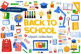 Download Back To School Clipart Graphic By Katiazhe Creative Fabrica Back To School Clipart School Clipart Back To School SVG Cut Files