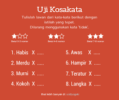 Aktuelle preise für produkte vergleichen! Uji Kosakata Lawan Kata Kompilasi Perkara Yogi Saputro