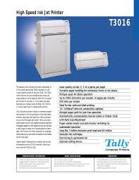 Tally T3016 C Sprintjet Inkjet Printer Manualzz Com