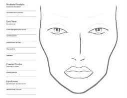 Free Blank Face Charts For Makeup Artists Saubhaya Makeup