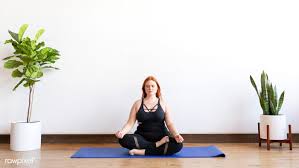 Download Premium Image Of Curvy Yogi Woman In Padmasana Pose 2048804 In 2020 Curvy Yogi Poses Woman Yoga