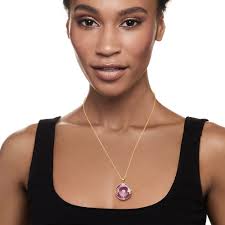 Ross-Simons Purple Jade "Good Fortune" Butterfly Pendant Necklace in 18kt  Gold Over Sterling