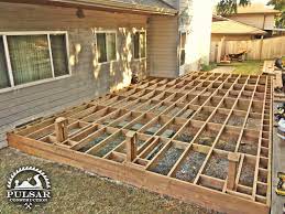 Ground Level Deck Framing Ground Level Deck How To Level Ground Deck Framing