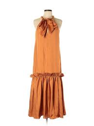 Details About Tibi Women Orange Cocktail Dress 00