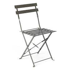 pims chaise de jardin pliante taupe en acier garden chairs metal folding chair folding garden chairs