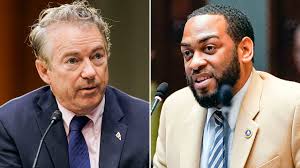 Democrat Charles Booker wears a noose in a new ad blasting GOP Sen. Rand  Paul