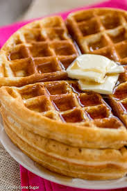Buttery Golden Buttermilk Waffles Sprinkle Some Sugar Recipe Waffle Iron Recipes Waffle Recipes Buttermilk Waffles