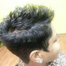 Add some shape and definition to your afro with the addition of a stylishly subtle side part. Flipped Pixie Short Hair Styles Short Hairstyles For Women Hair Styles