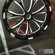 Black And Orange Rims Prismatic Powders Coated White And Black Two Tone Rim Powder Coating Rims For Cars Black