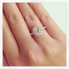 Diamond Halo Rose Gold Engagement Ring Rose Gold Halo Engagement Ring Rose Gold Engagement Ring Wedding Rings Engagement