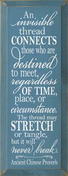 Check spelling or type a new query. Wood Sign An Invisible Thread Connects Those Who Are Destined To Meet Country Marketplace