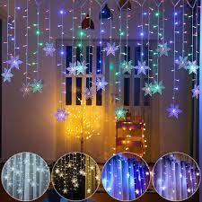 Led curtain string lights, ollny 16 colors changing 240 led fairy light, 9.8 ft x 9.8ft, 4 modes remote, plug in twinkle hanging light for christmas wedding party bedroom outdoor indoor wall decor. Buy Led Curtain Light Snowflake Led String Lights Waterproof Christmas Light Holiday Party Wedding Light At Affordable Prices Free Shipping Real Reviews With Photos Joom
