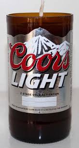 Coors Light Beer For A Rocky Mountain High Repurposed Bottles Now A Candle Beer Coors Light Beer Can Beer Can