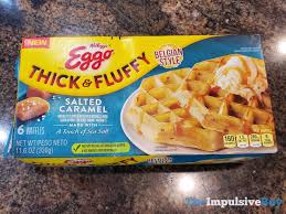 Shop for kellogg's eggo thick and fluffy original whole grain waffles (11.6 oz) at ralphs. Spotted Kellogg S Eggo Thick Fluffy Salted Caramel Waffles The Impulsive Buy