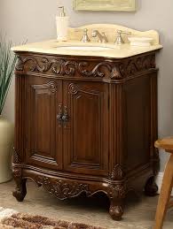 27 Inch Adelina Antique Bathroom Vanity Wood Finish Antique Bathroom Vanity White Vanity Bathroom Bathroom Vanity