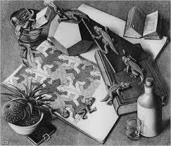 Later, in his studio in rome, escher developed these into prints. Escher S Flirting With Reality Is Shown In Conn The New York Times