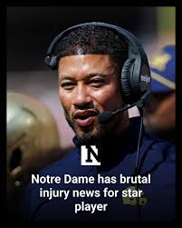 Notre Dame has bad news for one of its best defenders for the rest of the  season after beating Syracuse 70-7