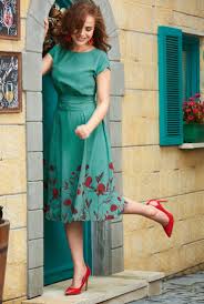 Floral Print Pleated Georgette Dress In 2020 Fashion Clothes Women Fashion Modest Dresses