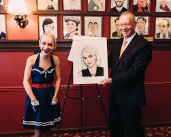 After the painting i did of beetlejuice i felt it wouldnt be fair if i didnt do lydia as well. See Sophia Anne Caruso Celebrate Her Sardi S Caricature With The Beetlejuice Family Broadway Buzz Broadway Com