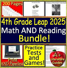 2025 gr3.pdf 14.26 mb (last modified on january 22, 2019). 4th Grade Leap 2025 Reading And Math Bundle Practice Tests And Games