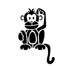 Stencil Ape Monkey Silhouette Monkey Png Download 800 730 Free Transparent Stencil Png Download Clip Drawing Stencils Stencils Glitter Tattoo Stencils