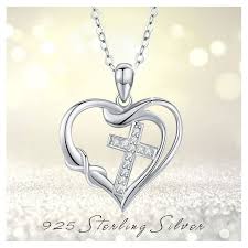 Kreuz-Halskette aus Sterlingsilber