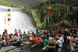 Villa Escudero In Quezon Province In The Philippines Awesome Looking Restaurant Waterfall Natural Waterfalls Restaurant
