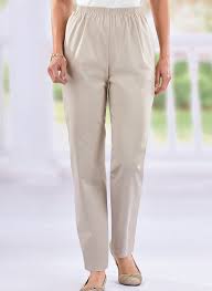 alfred dunner pull on twill pants