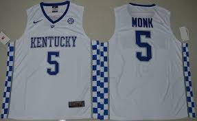 Malik ahmad monk is an american professional basketball player for the charlotte hornets of the national basketball association. Ncaa Kentucky Wildcats 5 Malik Monk White Basketball Men Jersey