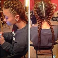 Two French Braids With Weave Braid Hair Styles Curly Hair Styles Braided Hairstyles Cornrows are a great option as. two french braids with weave braid