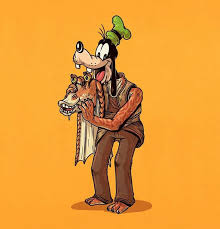 Goofy As Jar Jar Binks Pop Culture Cartoon Art Art