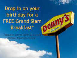 Celebrate your birthday with a free build your own grand slam at denny's! Dennys Birthday Signup For Free Grand Slam Breakfast