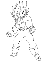 Dragon ball super coloring book: Vegeta The Dragon Ball Cartoon Series For Coloring Pages Theseacroft